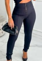 Calça Lipo Flanelada Cintura Alta Mantada