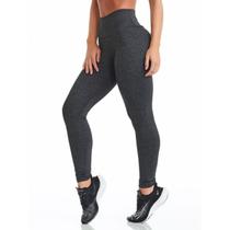 Calça Lisa Legging Feminina Suplex Cintura Alta Slim Fit - Relaxado