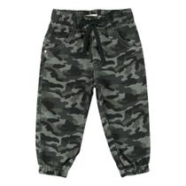 Calça Look Jeans Jogger Camuflada - VERDE - P