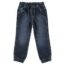 Calça Look Jeans Jogger Moletom Jeans - UNICA - 01