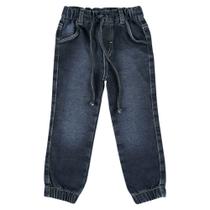 Calça Look Jeans Jogger Moletom Jeans - UNICA - 02 Calça Look Jeans Jogger Moletom Jeans - UNICA - 02
