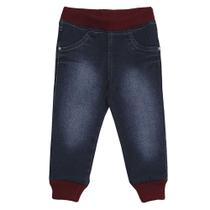 Calça Look Jeans Jogger Moletom Jeans - UNICA - 2P Calça Look Jeans Jogger Moletom Jeans - UNICA - 2P