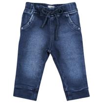 Calça Look Jeans Jogger Moletom Jeans - UNICA - G Calça Look Jeans Jogger Moletom Jeans - UNICA - G