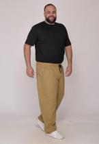 Calça Macaw 7911 Caqui Plus Size Sarja F075 Calça Macaw 7911 Caqui Plus Size Sarja F075