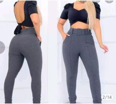 Calça malha crepe feminina Calça malha crepe feminina