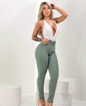Calça malha pop cinto