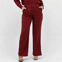 Calça Malwee Reta Tecido Feminina