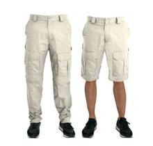 Calça mar negro c/ ziper no joelho areia