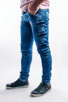 Calça Marmorizada Masculina Jeans Claro Dooyel Calça Marmorizada Masculina Jeans Claro Dooyel