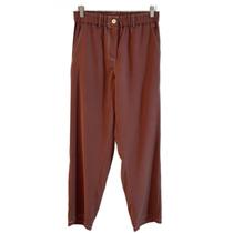 CALÇA MARRANTE C/PESPONTO E ZIPER DEL AMO Cor:MarromTamanho:P CALÇA MARRANTE C/PESPONTO E ZIPER DEL AMO Cor:MarromTamanho:P
