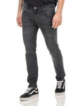 Calça Masc. Jeans Skinny Black Estonada Yacht Master - Preto