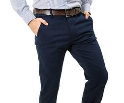 Calça Masculina Alfaiataria Sarja Com Elastano Azul Marinho Marca Luxo Calça Masculina Alfaiataria Sarja Com Elastano Azul Marinho Marca Luxo