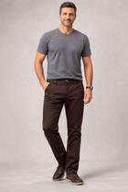Calça Masculina Alfaiataria Slim Bolso Faca Ogochi Coffee Calça Masculina Alfaiataria Slim Bolso Faca Ogochi Coffee