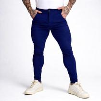 Calça Masculina Bengaline Alfaiataria Skinny Com lycra