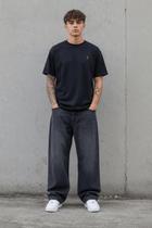 Calça Masculina Black Jeans Baggy Balão Preta Street Wear Tamanho:44