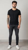 Calça Masculina Black Jeans Skinny Com Lycra Elastano Tamanho:44
