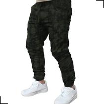 Calça Masculina CAMUFLADA Jogger Jeans Sarja VISIONARY