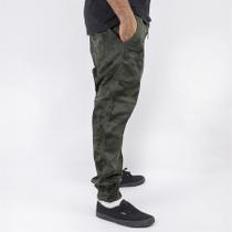 Calça Masculina Camuflada Jogging em Sarja