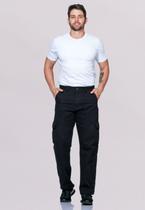 Calça Masculina Cargo Em Sarja 7888 Preto