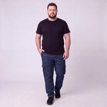 Calça Masculina Cargo Em Sarja Plus Size Via Lance Calça Masculina Cargo Em Sarja Plus Size Via Lance