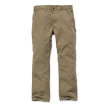 Calça masculina Carhartt, de corte descontraído, sarja, utilitária, cáqui escura Calça masculina Carhartt, de corte descontraído, sarja, utilitária, cáqui escura