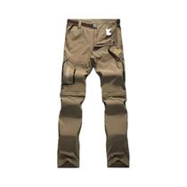Calça Masculina Conversível Impermeável e de Secagem Rápida com Proteção UV - Ideal para Caminhadas na Primavera