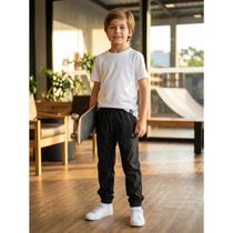 Calça Masculina Corta Vento Microfibra Essencial BANANA DANGER Tamanho:10Cor:Preto Calça Masculina Corta Vento Microfibra Essencial BANANA DANGER Tamanho:10Cor:Preto