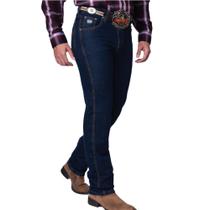 Calça Masculina Country Rodeio Cowboy Jeans Reta Elastano Carbono-7004 - Laço Certeiro
