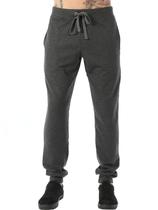Calça Masculina de Moletom Com Punho Anistia Mescla Escuro