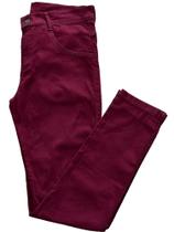 Calça masculina de sarca c/elastano modelo slim diversas cores - Emporium Black