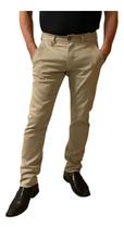 Calça Masculina De Sarja Slim Com Elastano Ogochi Original Prata Vintage Liso 38 Calça Masculina De Sarja Slim Com Elastano Ogochi Original Prata Vintage Liso 38
