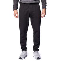 Calça Masculina Desayner Moletom Básica Reta Preta
