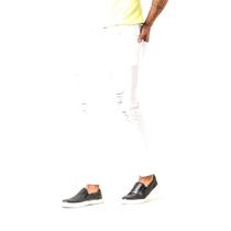Calça Masculina Destroyed Branca Super Skinny Fit Zune Calça Masculina Destroyed Branca Super Skinny Fit Zune