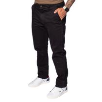 Calça Masculina Dixie em Sarja Chino Preto Calça Masculina Dixie em Sarja Chino Preto