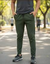 Calça Masculina Dryfit com Zíper na Barra Casual