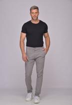 Calça Masculina em Sarja 7898 Cinza Claro