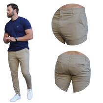 Calça Masculina Esporte Fino Skinny Linha Primium Bolso Faca Embutido