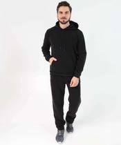Calça Masculina Fitness Moletom Reta Bolsos MR Preto-50209 Calça Masculina Fitness Moletom Reta Bolsos MR Preto-50209