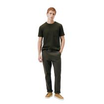 Calça Masculina Hering Em Sarja Verde Escuro Casual Calça Masculina Hering Em Sarja Verde Escuro Casual