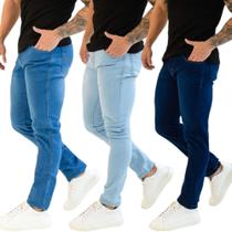 Calça Masculina Jeans Básica Slim para trabalho