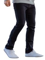 Calça Masculina Jeans Diferenciada Costura Marrom Reta