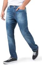 Calça Masculina Jeans Reta Lycra Tradicional