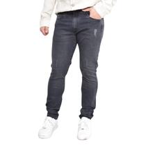 Calça Masculina Jeans Skinny Com Elastano Puido Premium