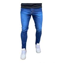 Calça Masculina Jeans Skinny Justa Na Perna C/ Lycra Premium