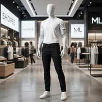 Calça Masculina Jeans Slim Preta Com Lycra Super Confortável Calça Masculina Jeans Slim Preta Com Lycra Super Confortável