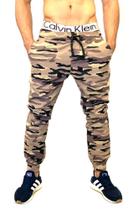 Calça masculina jogger Camuflada com elastano Masculina Skiny Colorida - Emporium black