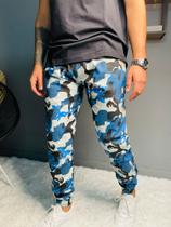 Calça masculina jogger Camuflada com elastano Masculina Skiny Colorida