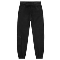 Calça Masculina Jogger Sarja JOHNNY FOX Cor:PretoTamanho:16 Calça Masculina Jogger Sarja JOHNNY FOX Cor:PretoTamanho:16