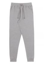 Calça Masculina Jogging Básica Em Moletom Com Punho - Fico