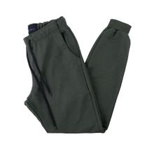Calça Masculina King & Joe Comfort Moletom Verde Militar - CL20301 Calça Masculina King & Joe Comfort Moletom Verde Militar - CL20301